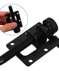 Close-up image of Beefy Heavy Duty Adjustable Cabinet Leveler Feet with Sidemount Design, showcasing the anti-slip floor protectors