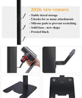 Floor Standing Docking Station For V15 Detect And V11 Series Cordless Vacuum Cleaners, five hook metal rack, brushed black