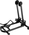 Foldable Bike Rack Floor Stand For Easy No Hassle Bike Storage Fits 20mm To Two Point Four Inch Wide Tires On 650C 700C Road Wheels And 20