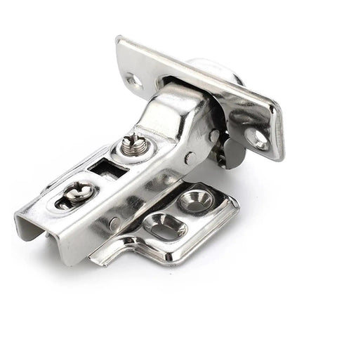 Hydraulic Soft Close Cabinet Door Hinges, 4 Piece Set, Stainless Steel detail, rust resistant hardware close-up