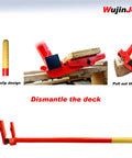 Heavy Duty Pallet Buster Tool With One Piece Handle And Pivoting Head Built Tough For Demolition Deck Board Remover Orange