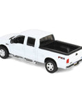 Ford F250 Super Duty 2004 Diecast Crew Cab Pickup Truck White 1 64 Scale Display Model angled rear view