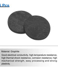 Pro Grade High Purity Round Graphite Block Disk Ingot For Melting And Electrolysis, Graphite Electrode Plate Sheet 14x2mm, Pack of 5