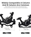 One Pair Clutch Mechanical Disc Brake Kit With 160mm Rotors For Mountain Bike Road Bike And Bmx featuring front and rear calipers.
