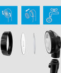 High Pressure Handheld Shower Head With On Off Pause Switch No Hassle 3 Spray Modes Shut Off Button removal instructions