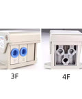 Workhorse Foot Pedal Valve Five Two Way Pneumatic Actuated By Foot Switch 3F and 4F port details