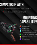Cinematographer Rig for Smartphones With Smart Z Finder Director Grip Rail Accessory Hub Brow and Shoulder Stock compatibility list