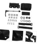Quick Release Fork Mount Bracket For Car Roof Racks With Front And Rear Mounts, aluminum bike rack components, black