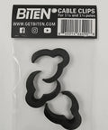 Three Pack Transducer Pole Cable Clips for One Eighth Inch and One Quarter Inch Shafts in packaging