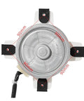 Beefed-Up Heavy Duty Outdoor DC Fan Motor RDN-310-56-8 Replacement For HVAC Systems Durable Industrial Grade Motor Spare Parts For Conditioning Units Long-Lasting Cooling Performance Easy Install, silver motor front view, 90mm mount