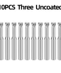Threaded Carbide Milling Cutter Set With Single Tooth And Three Full Threads For CNC Aluminum Threading End Mills 10Pcs Built For Pros And DIYers