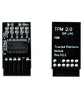 TPM 2.0 Security Module With 12 Pin LPC Interface front and back view for easy motherboard integration and plug and play setup