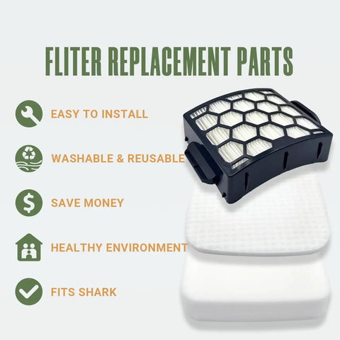 Must Have Filter Replacement For Rotator Lift Away ADV DuoClean PowerFins Upright Vacuum Models LA300 LA301 LA322