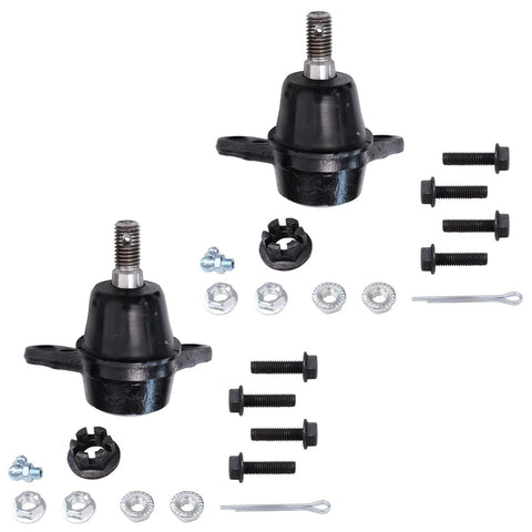 Upper ball joints from Beef Up Your Ride RWD Front Wheel Hub Bearing Assembly Kit With Upper Ball Joints And Sway Bar Links