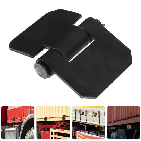 Two-Piece Heavy-Duty Weld-On Door Hinges For Metal Gates And Dump Trailers Thickened Weldable Trailer Gate Hinges on a white background