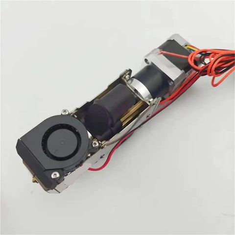 Heavy Lift 3D Printer Pellet Extruder DIY Kit motor component with wires, for converting scrap plastic into filament.