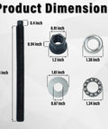 Product dimensions of LS Harmonic Balancer Installation Tool With Bearing for GM V8 LS Engines 1997 and up