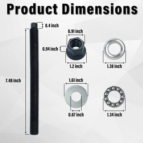 Product dimensions of LS Harmonic Balancer Installation Tool With Bearing for GM V8 LS Engines 1997 and up