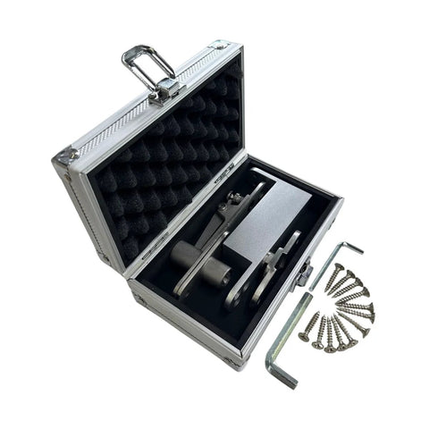 Hidden Self Closing Pivot Door Hinges With 360 Degree Swing Stainless Steel Concealed Door Hardware in carrying case with screws