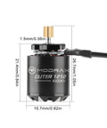 4500KV Outrunner Brushless RC Motor For 1/30 Axial SCX30 With 11T Pinion Gear DropIn Upgrade For 2S Batteries Precision Fit And HighTorque Crawler Performance Not Compatible With 3S, showing dimensions