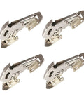 4 Inch Stainless Steel Wardrobe Door Hinges 4 Pack With Soft Close Damping Self Closing Cabinet Hinges For Kitchen Cabinets