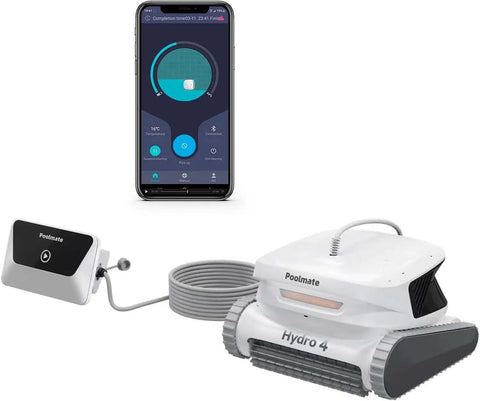 Hydro 4 Inground Pool Vacuum Cleaner With 50ft Corded Cable For Floor Wall And Waterline Cleaning Smart App Control 5070 GPH Suction