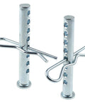 8 Hole Adjustable Clevis Pin Kit In Galvanized Steel With Porous Eye Pins And Split Pins, M6 X 50 mm, 304 Stainless Steel Shaft