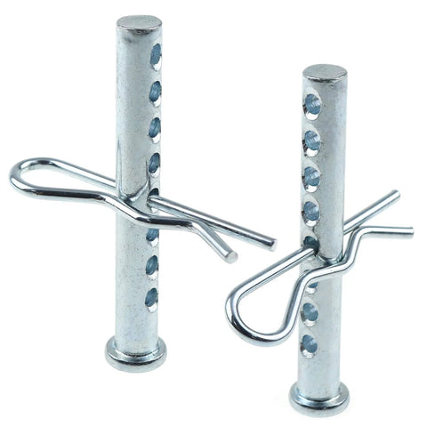 8 Hole Adjustable Clevis Pin Kit In Galvanized Steel With Porous Eye Pins And Split Pins, M6 X 50 mm, 304 Stainless Steel Shaft