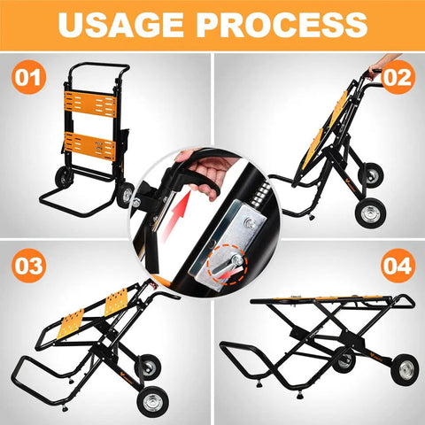 Portable Table Saw Stand With Rock Solid Folding Frame Roll It Around Shop Or Job Site On Grippy Eight Inch Wheels Supports 330 Pounds usage process steps.