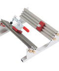 Sturdy Adjustable Aluminum Drawer Clamp For Milling Table Saw featuring a clamping mechanism and UHMW glides for woodworking tasks.