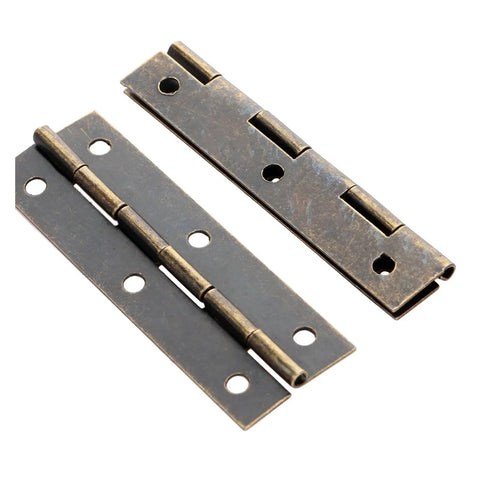4 Pack Rotating Concealed Hinge Set Antique Bronze For Cabinets Doors Drawers And Jewelry Boxes 60x20mm With Silent Bearings