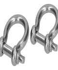 Heavy Duty Stainless Steel Screw Pin Anchor Shackle Bow Shape Rigging Connectors For Marine Use Easy Disassembly Reusable Corrosion Resistant