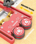 Pro Grade One Way Bearing Roller Featherboards For Table Saw Router Table And Band Saw Jig Guide Accessories with adjustable tension and spring loaded rollers