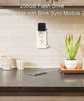 256GB USB Flash Drive With Outlet Wall Mount For Sync Module 2 in kitchen setup