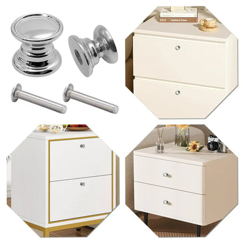 Built Like A Tank DIY Cabinet Drawer Pull Bases And Heavy Duty Screws For Epoxy Silicone Molds Rock Solid Metal Knob Mounts and screws for furniture.
