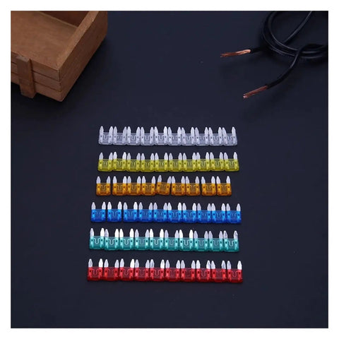 60 And 120 Piece Car And Truck Blade Fuses Kit 5A 10A 15A 20A 25A 30A Fast Blow Assortment For Auto Electronics waterproof easy replacement accessories