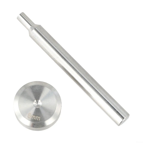 Heavy Duty Steel Double Cap Rivet Setting Tool Kit With 6Mm 8Mm 10mm Punch And Install Kit For Button Fasteners, Easy Hand Operated Riveter, 6mm punch and base plate