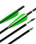 20 Inch Carbon Crossbow Bolts With 4 Inch Vanes Pack Of 12 Pro Grade Precision showing construction and components details
