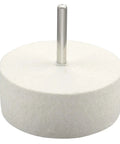 Heavy Duty Compressed Wool Felt Polishing Wheel Made For Cerium Oxide Glass Buffing And Optics Polish, 75mm wide.