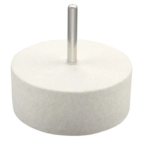 Heavy Duty Compressed Wool Felt Polishing Wheel Made For Cerium Oxide Glass Buffing And Optics Polish, 75mm wide.