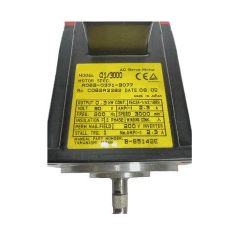High Precision Permanent Magnet Synchronous AC Servo Motor Three Phase A06B 0371 B077 label view