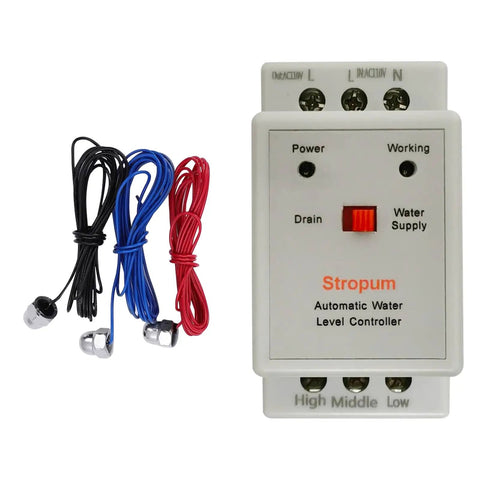 Auto Water Level Relay For 110V Systems Automatic Liquid Level Sensor Detector Pump Float Switch Controller RL1 with cables