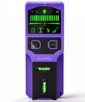 SUNMAY Professional Stud Finder with 7-in-1 Wall Scanner & Laser Level featuring LCD screen and level vials.