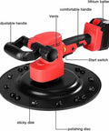 Heavy Duty 1880W Handheld Drywall Sander With Six Speed Controls For No Sweat Wall Sanding showing adjustable handle and components.