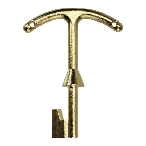 Water Meter Key And Lid Opening Tool For Valve Box 5.5 Inch Length Heavy Duty Metal T Wrench Hook To Access Main Valve And Turn Off Water Fits Water Meter Boxes Model M07001