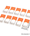 Lawsen Spring Clips Recessed Lighting 20PCS Steel Spring Clamps for LED Downlight with orange plastic and metal springs.