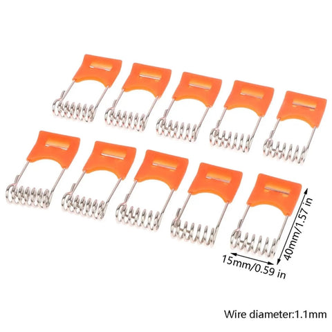 Lawsen Spring Clips Recessed Lighting 20PCS Steel Spring Clamps for LED Downlight with orange plastic and metal springs.
