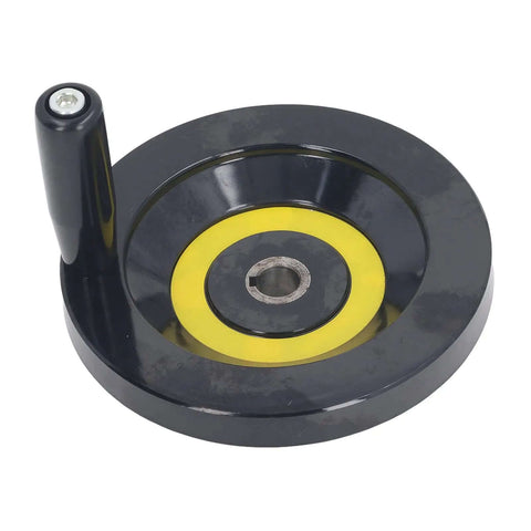 Rock Solid Lathe Hand Wheel With 160mm Outer Dia And 16mm Mount Hole, ergonomic engineering plastic handwheel with handle