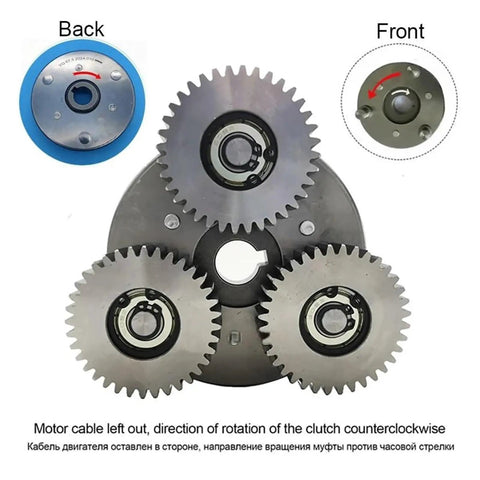 Steel Gear Clutch Kit for Electric Bikes 36T Planetary Gear 47.5x13.5mm With 88mm Clutch Set for Bafang Motors Front and Back