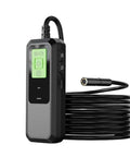 Straight Up Slick Wireless HD Endoscope Camera control unit with green buttons and coiled cable for easy inspections.